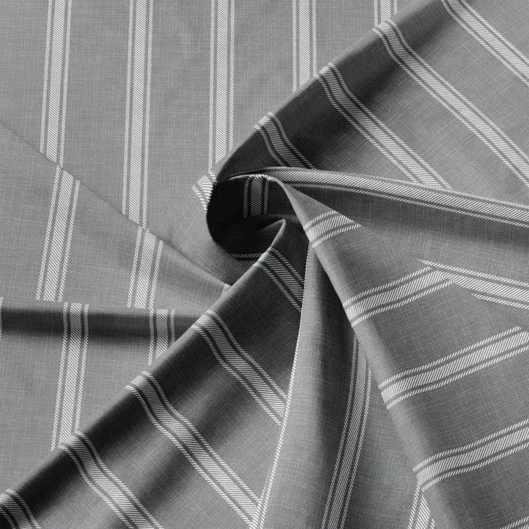 Shay Full Gray Cotton Comforter Set with Bonus Pillows