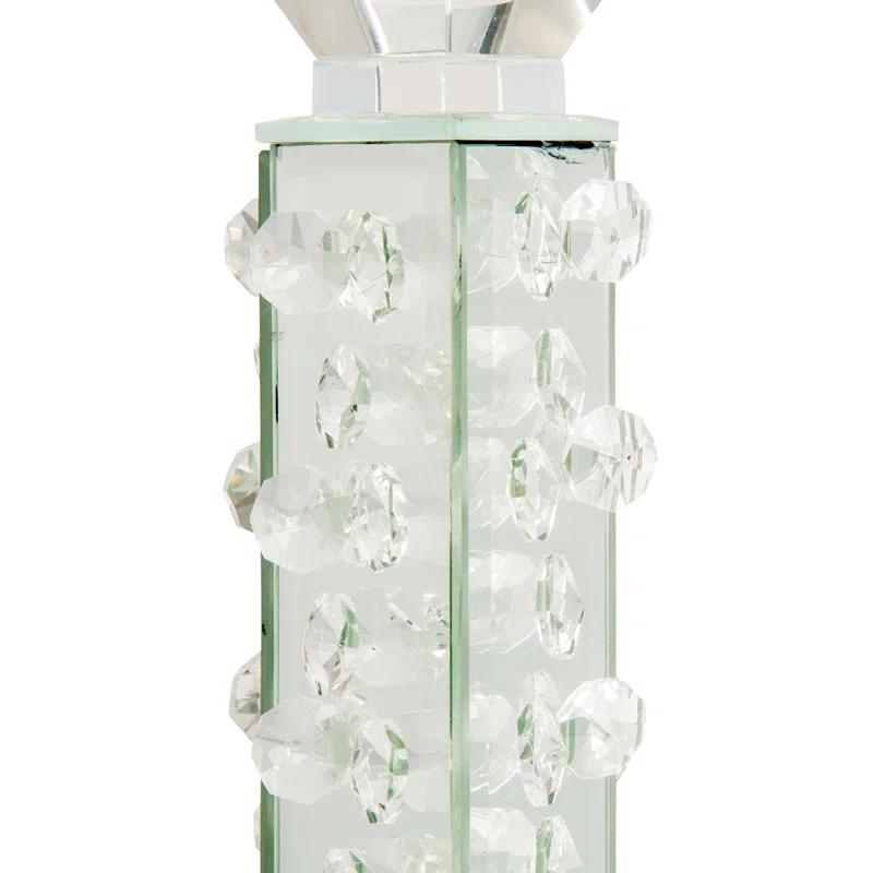 Michael Amini Montreal 13.75'' H Glass Tabletop Candlestick (Set of 6)