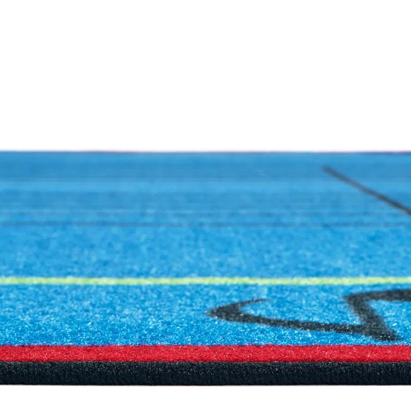 Carpets for Kids A Sharp Music Classroom KID$Value Plus™ Blue Area Rug