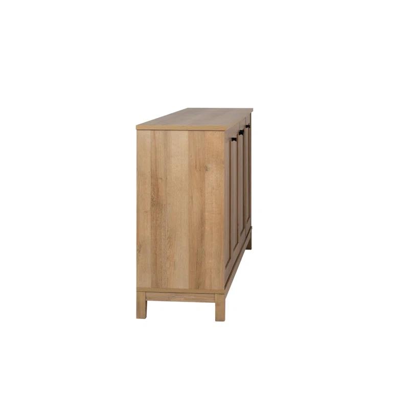 Millwood Pines Gonroff 4 Panel Door Console Table Storage Cabinet with Doors and Shelves, Sideboard Storage Cabinet