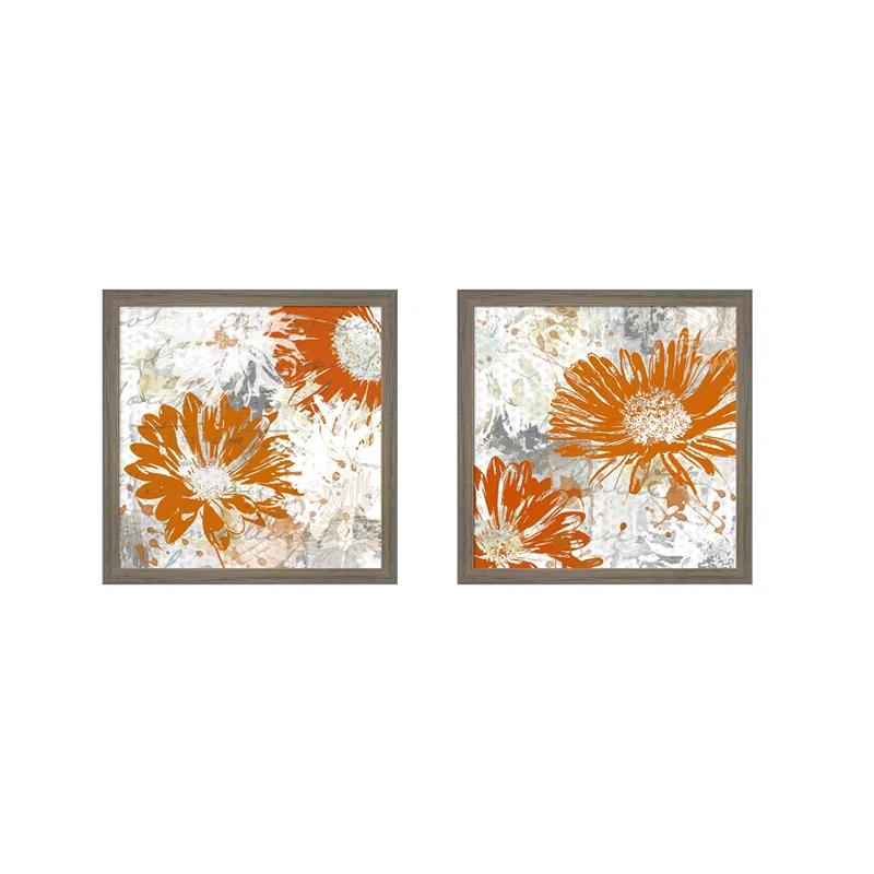 Red Barrel Studio® " Upsy Daisy I & II " by Michael Brey 2 - Pieces
