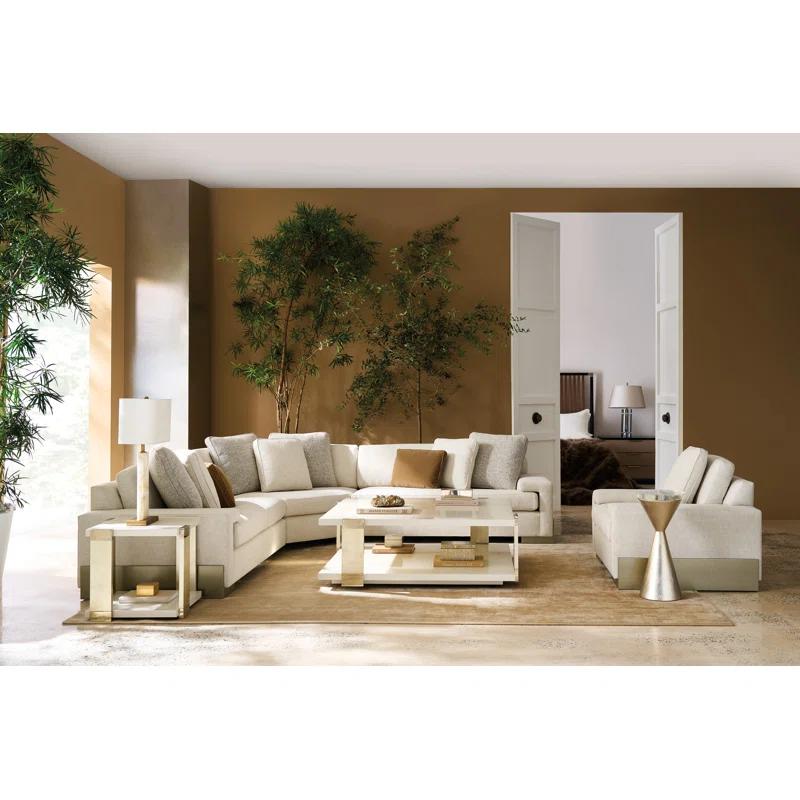 Caracole Classic I'm Shelf-ish Upholstered Sofa