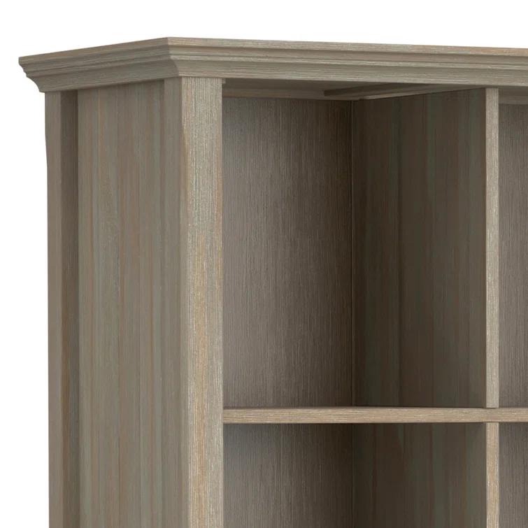 Simpli Home Acadian 57"W Solid Wood Storage Console Table