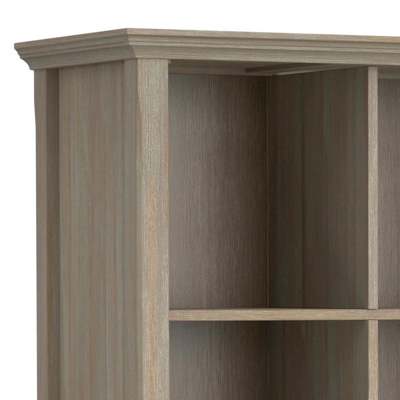 Simpli Home Acadian 57"W Solid Wood Storage Console Table