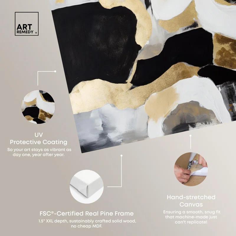 Art Remedy Intertwined CC Canvas Elegant Abstract Wall Art by Art Remedy