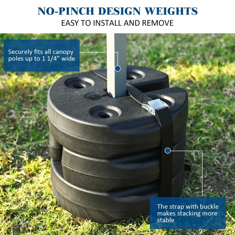 Gymax Gymax Black Plastic Weight (Set of 4)