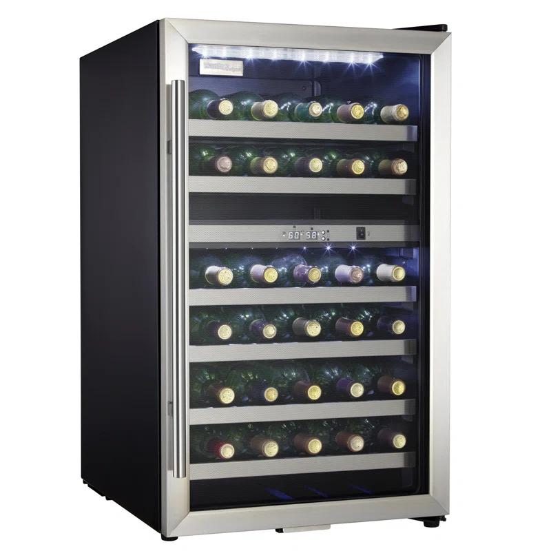 Danby Danby Dual Zone 19.44'' Freestanding 38 Bottle Wine Refrigerator with Reversible Door