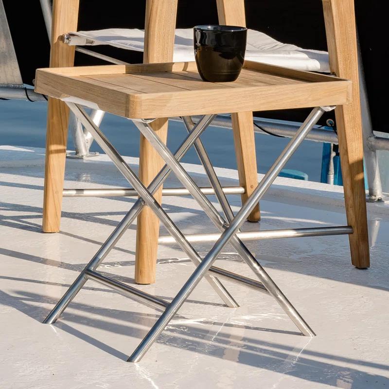 Westminster Teak Square Outdoor Folding Side Table