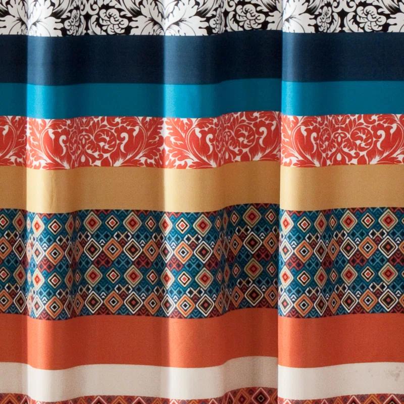 Lush Decor Boho Stripe Striped Shower Curtain
