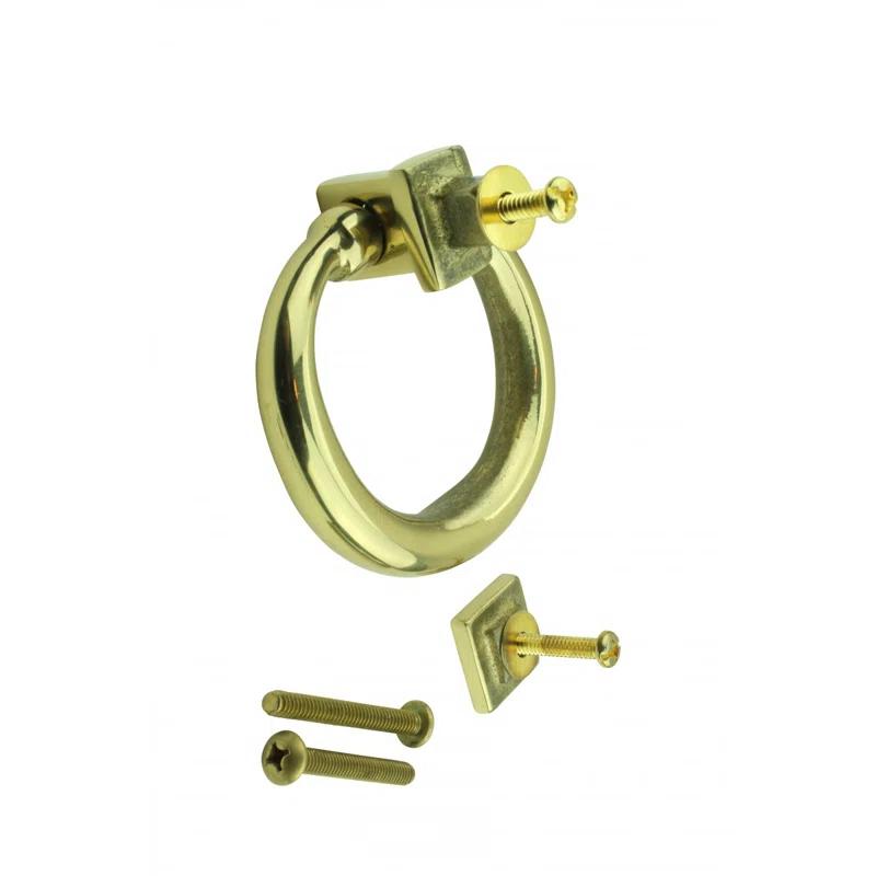 Ring Entry Solid Brass Door Knocker Antique Circular Brass Renovators Supply