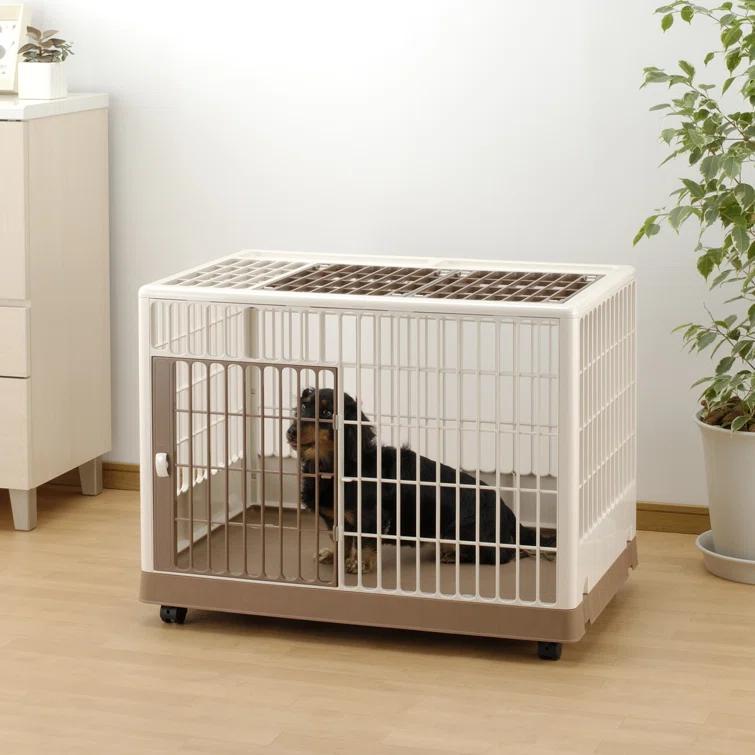 Richell Plastic Pet Crate with 2 Doors