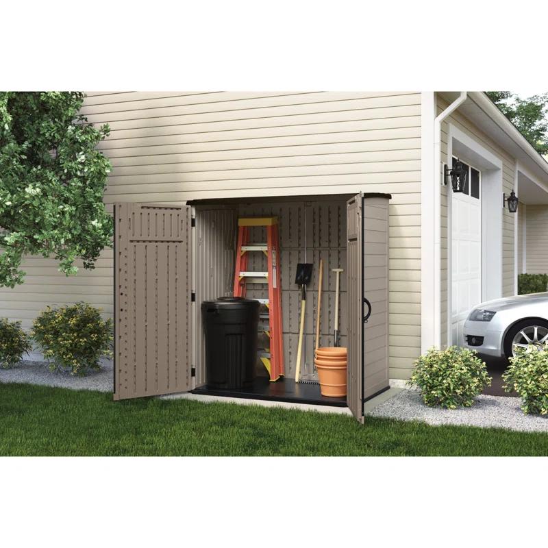 Suncast Suncast 6 ft. W x 4 ft. D Resin Vertical Tool Shed