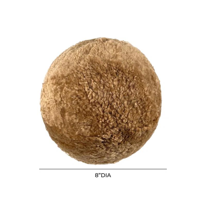 New Zealand Brown 8" Ball Pillow