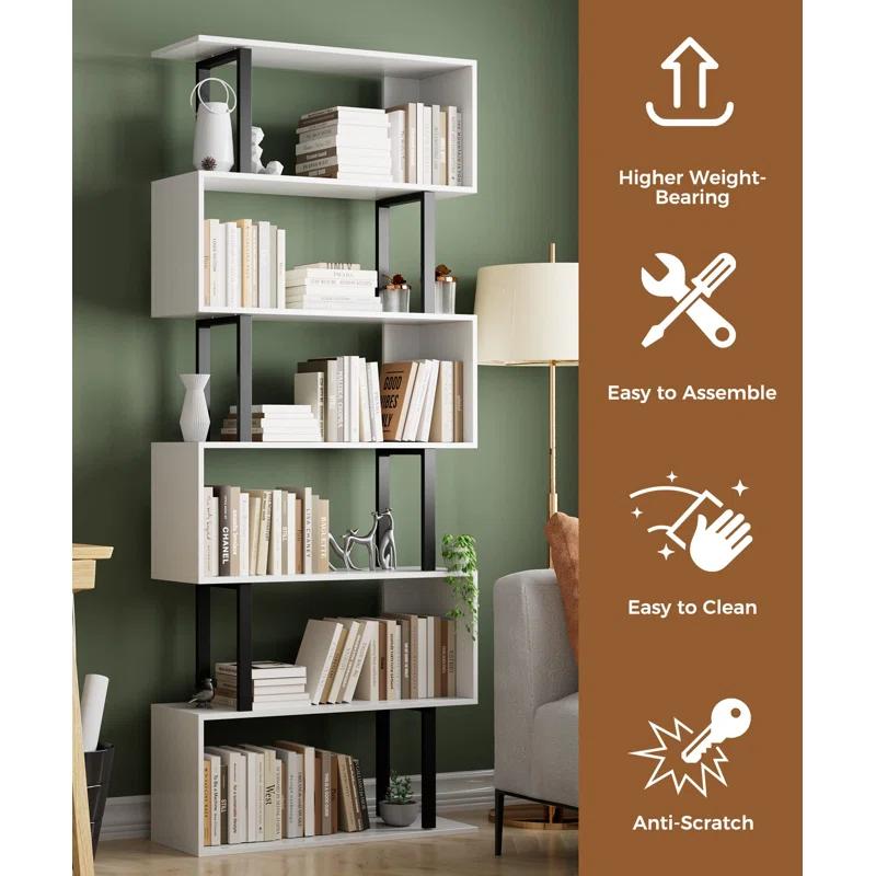 Hokku Designs 6 Tier Geometric Bookcase