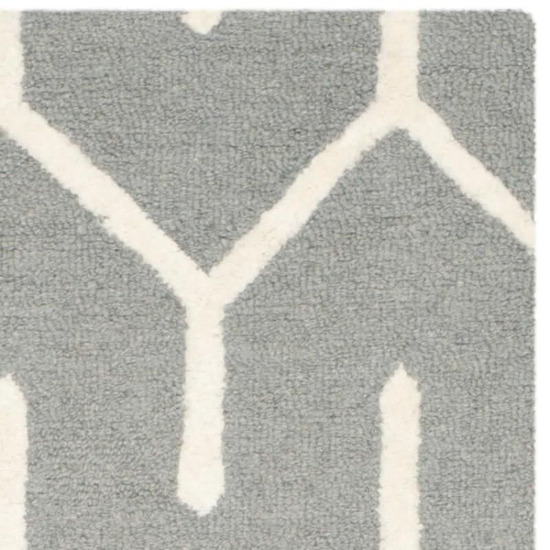 George Oliver Deedgra Hand Tufted Wool Geometric Rug