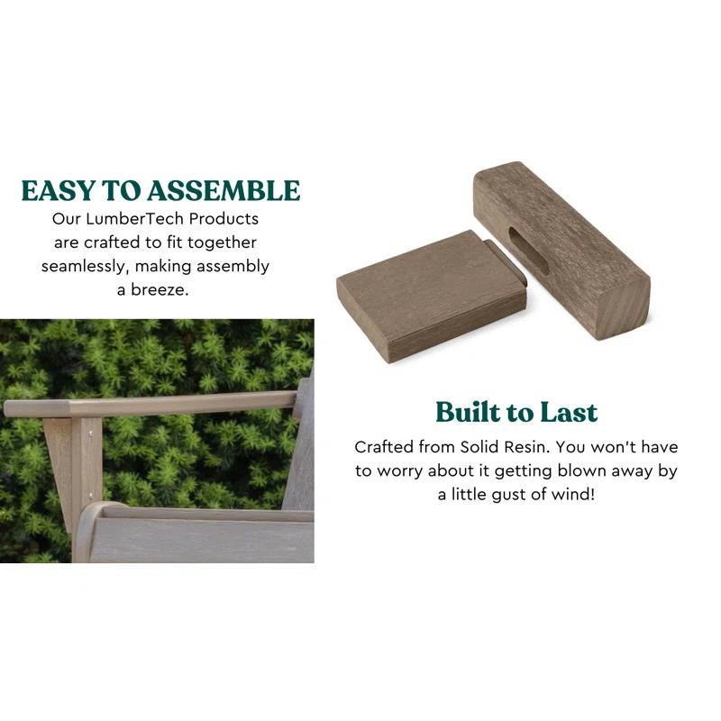 Keter Keter Montauk Adirondack Chair Modern Premium Weatherproof Outdoor Patio Furniture Ideal for Entertaining by the Pool or Backyard Fire Pit