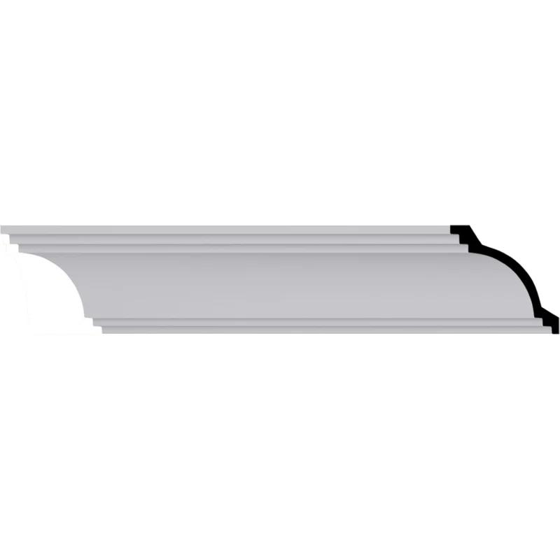 5 7/8"H x 5 7/8"P x 8 3/8"F x 94 1/2"L Kent Crown Moulding