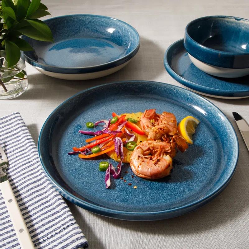 Sur La Table Kitchen Essentials Banquette 16 Piece Stoneware Dinnerware Set - Service for 4
