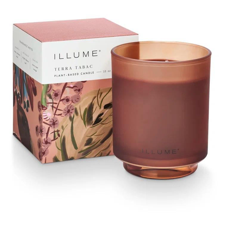 ILLUME Beautifully Done Essentials Terra Tabac Statement Glass Scented Candle