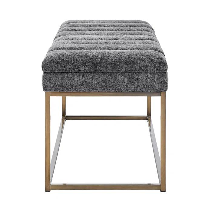 Everly Quinn Georgenia Polyester Upholstered Bench