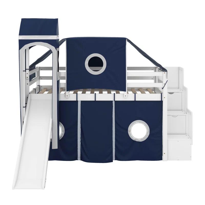 Harper Orchard Loft Bed with Tent and Tower -