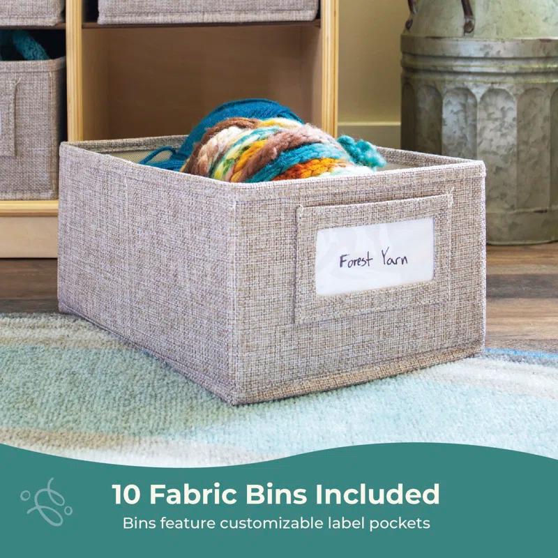 Guidecraft EdQ Essentials Shelves & 10 Bin Storage Unit