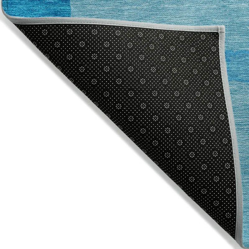 Turquoise Machine Washable Indoor/Outdoor Area Rug ACN1028