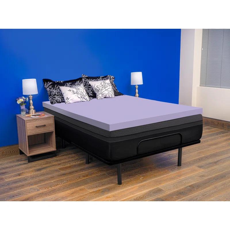 Deco Gear Deco Home 3-Inch Memory Foam Mattress Topper with Lavender Infused Scent