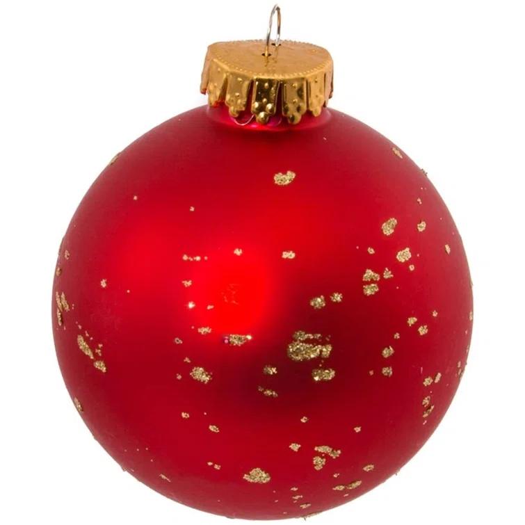 Kurt Adler 12 Piece 12 Days of Christmas Decorative Glass Ball Ornament Set