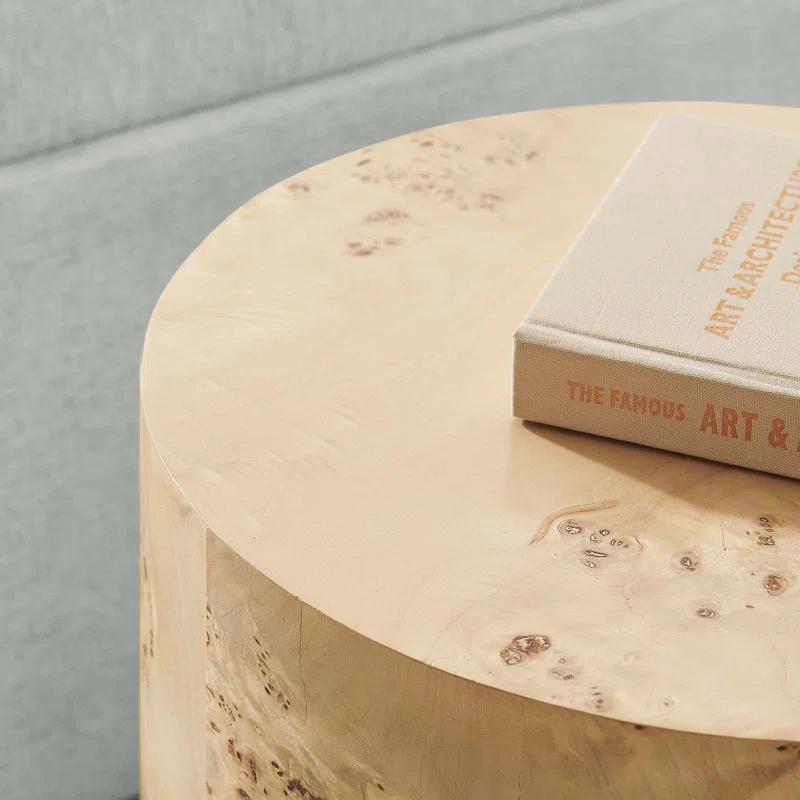 Modway Modway Cosmos 16" Round Burl Wood Side Table