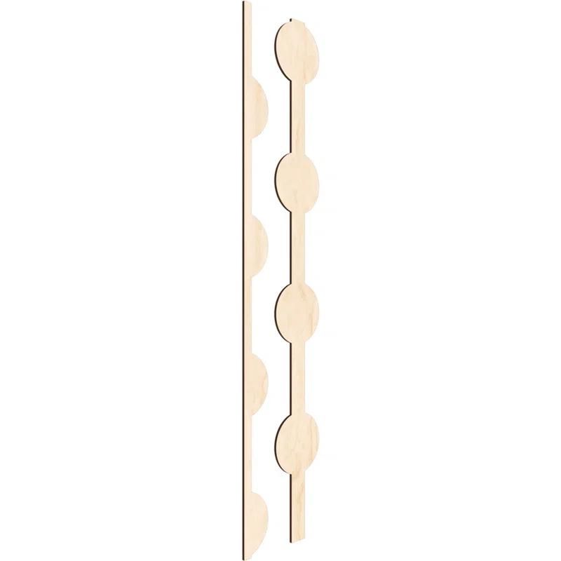 Ekena Millwork Bridgeport Adjustable Wood Decorative Slat Wall Panel Kit