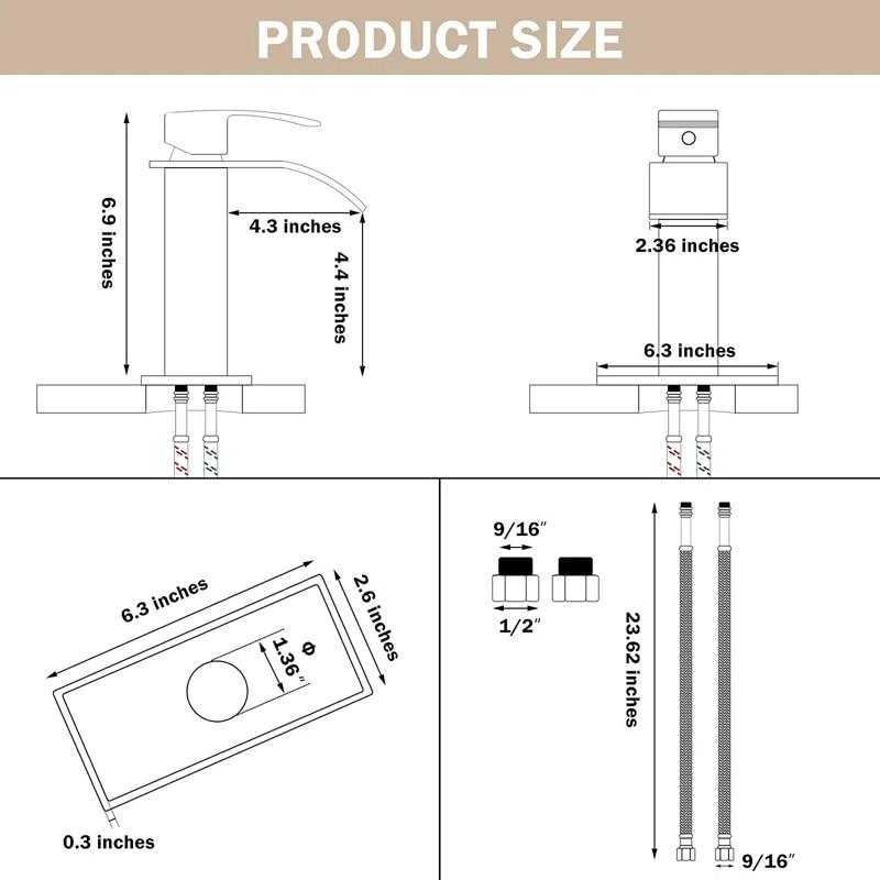 Freestanding Single-handle Bathroom Faucet with Drain Assembly