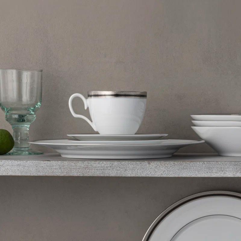 Noritake Noritake Austin Platinum 50-Piece Dinnerware Set, Service for 8