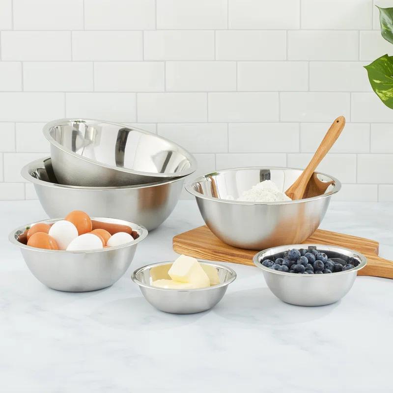 JoyJolt Joyjolt Stainless Steel Mixing Bowl, Set Of 6
