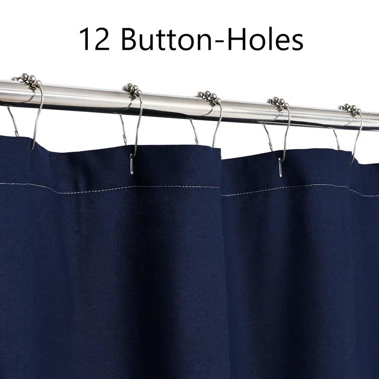 Gracie Oaks Daeb Cotton Blend Shower Curtain