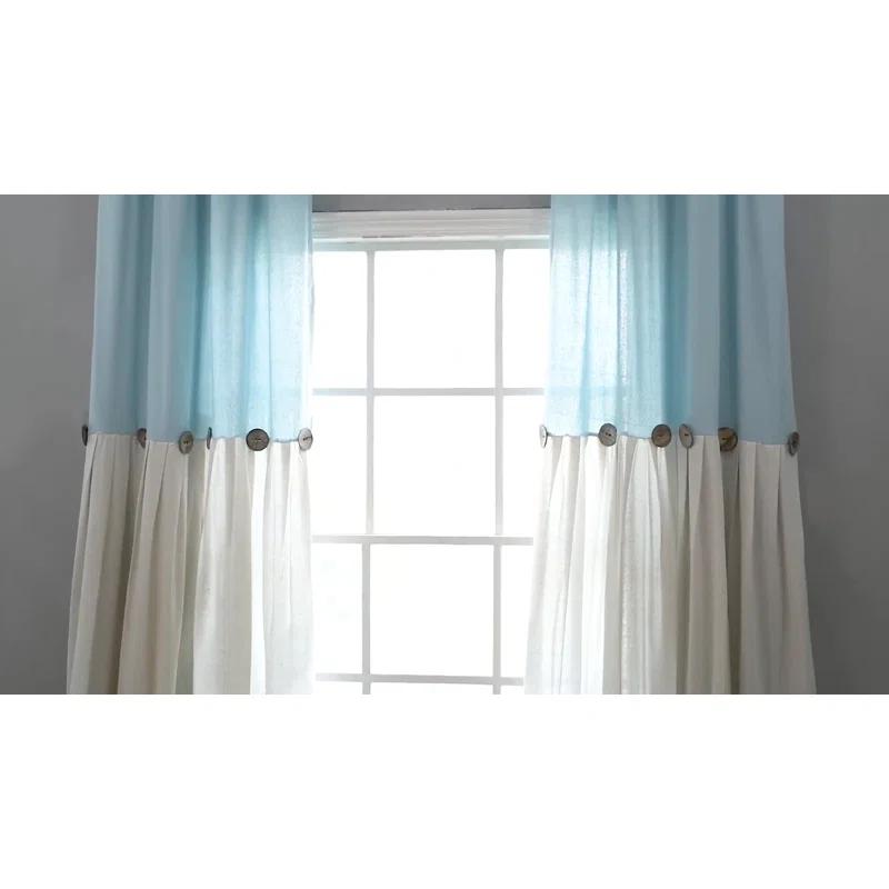 Lush Decor Beckham Window Semi-Sheer Rod Pocket Single Curtain Panel