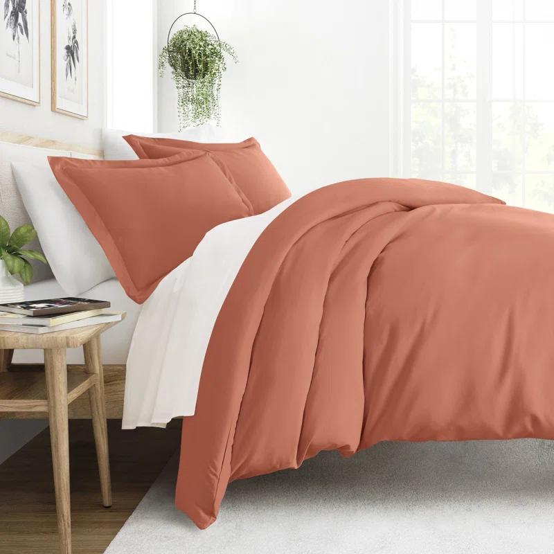 IEnjoy Home Super Soft Double Brushed Duvet Cover Set