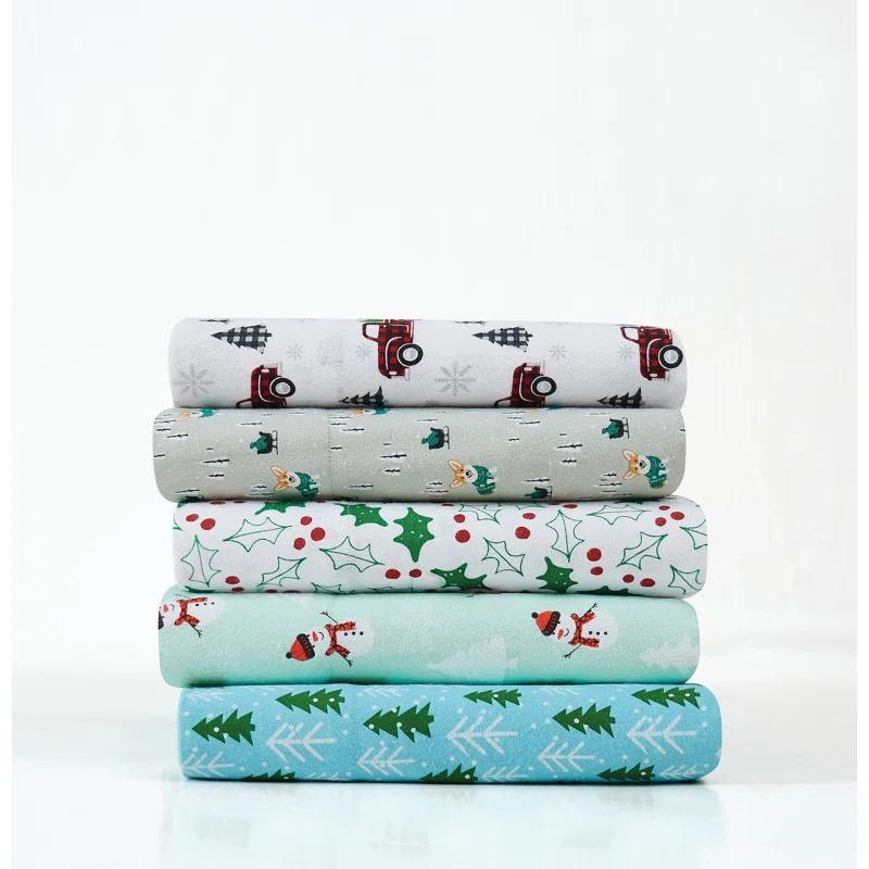 Truly Soft Holiday Novelty 100% Cotton Standard Sheet Set