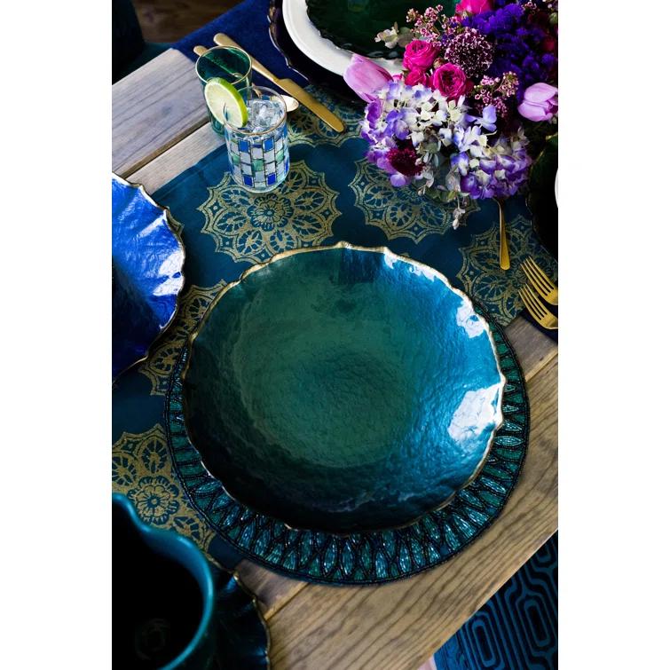 Viva by Vietri Baroque Glass No Pattern Charger