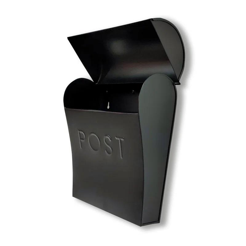 NACH Vicki Euro Farmhouse Max Water and Rust Protection Post Wall Mounted Mailbox