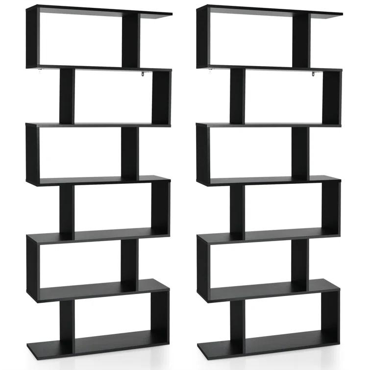 Latitude Run® Pomp Geometric Bookcase