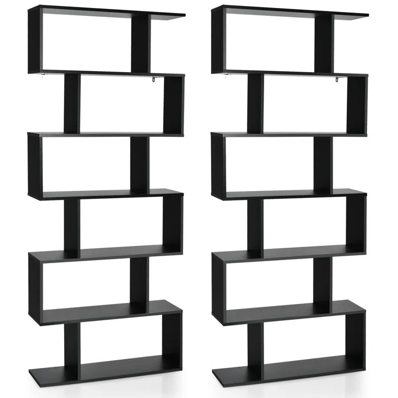 Latitude Run® Pomp Geometric Bookcase