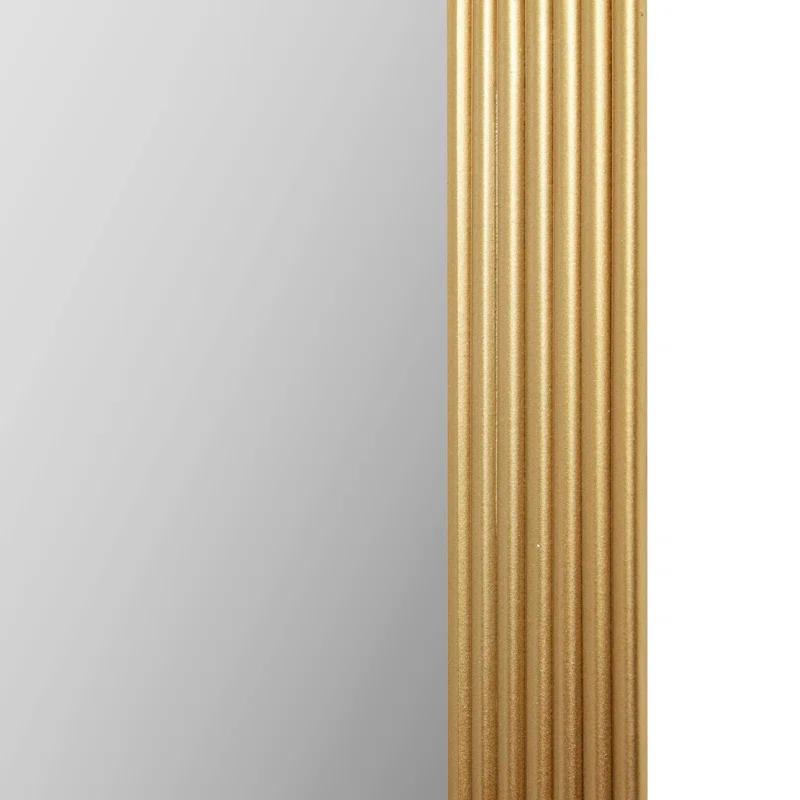 Aurelia Gold Fluted Rectangular Wall Mirror