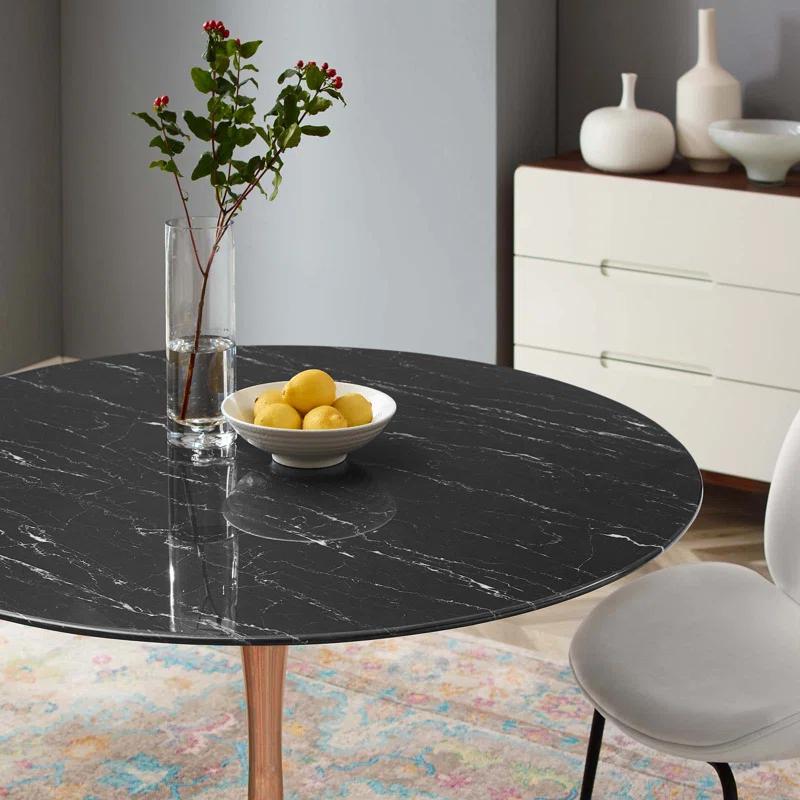 Modway Lippa Bar Table, Artificial Marble Round Top, by Modway | Wayfair