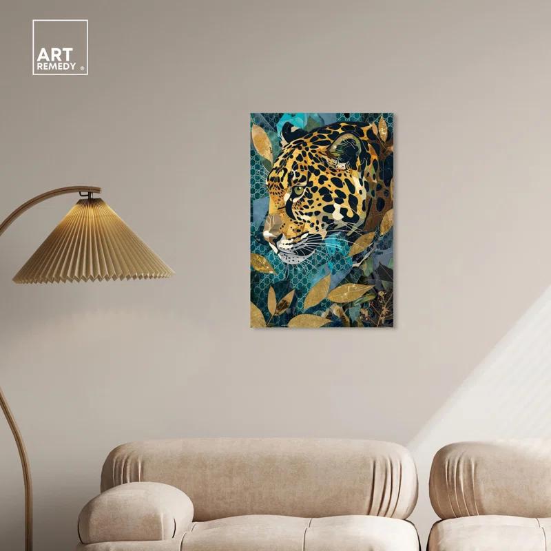 Art Remedy Enter Cheetah Canvas Miami Inspired Art Prints by Art Remedy