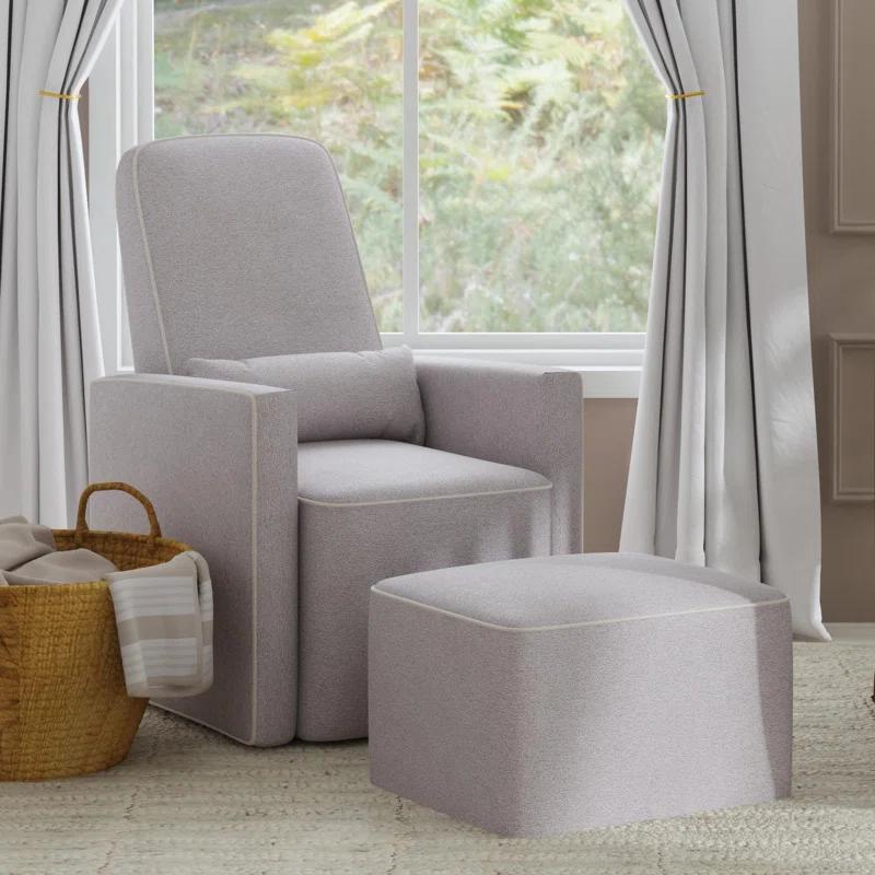 daVinci Olive Swivel Glider with Ottoman