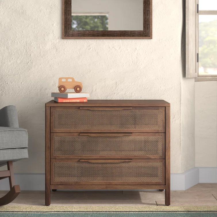 Nellie 3 - Drawer Cane Chest