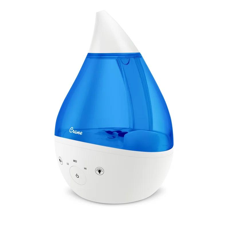Crane USA Drop 2.0 , 4-in-1 Cool-Mist Humidifier with Aroma Tray & Sound Machine