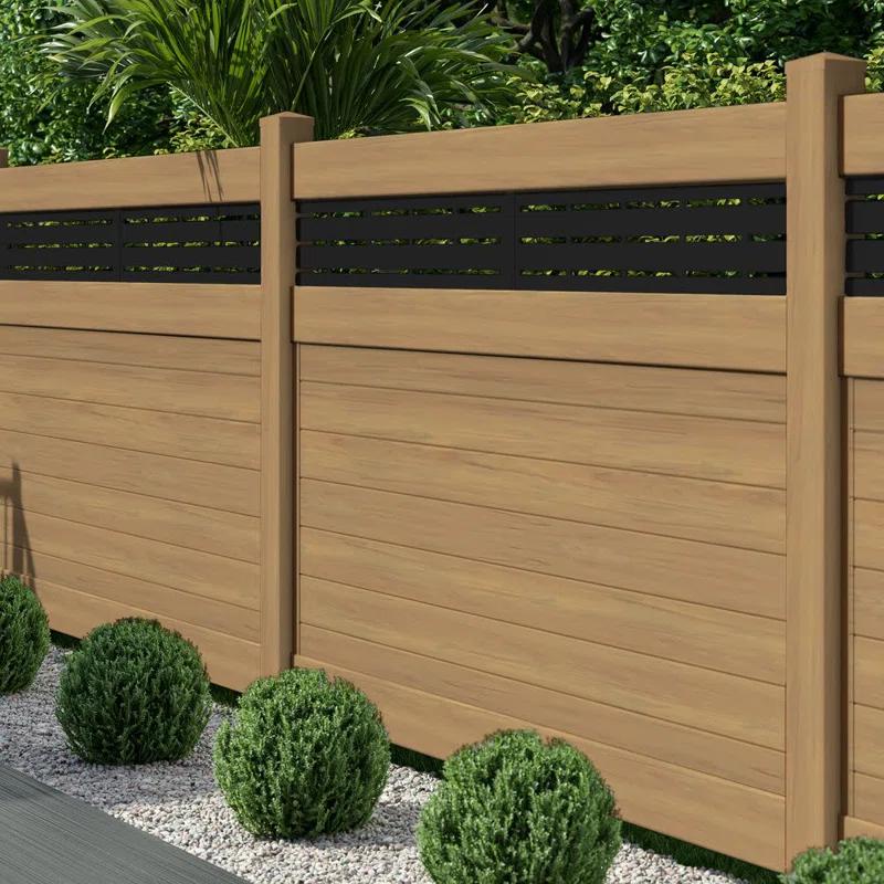 Barrette Outdoor Living Horizontal Fence Boardwalk Cypress Vinyl Privacy Panel Kit