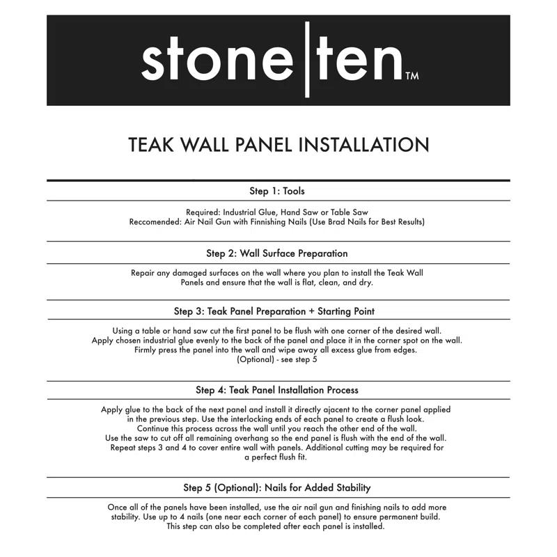 Stone Ten 7" x 21.25" Reclaimed Wood Wall Paneling (12-pack) (Set of 12)